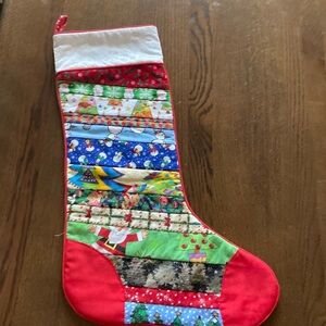 COPY - Christmas stocking with white cuff 19x7 inches